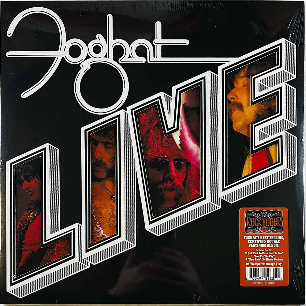 Foghat LP Live, orange vinyl  vinyyli LP