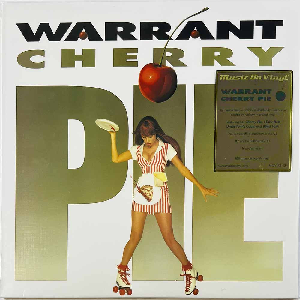 Warrant LP Cherry Pie, yellow marble vinyl  vinyyli LP