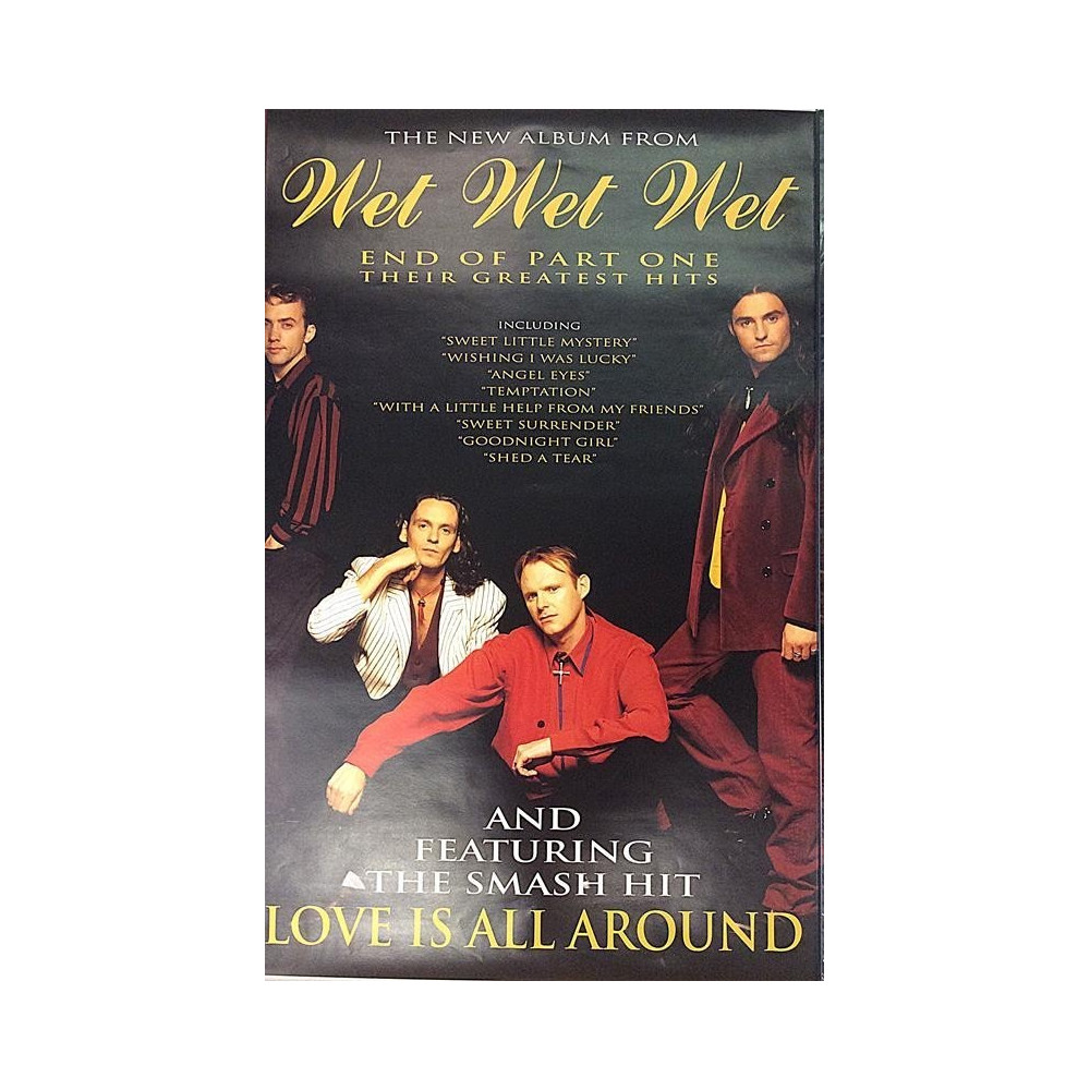 Wet Wet Wet: Their Greatest Hits: Promojuliste 50cm x 75cm - Used Poster