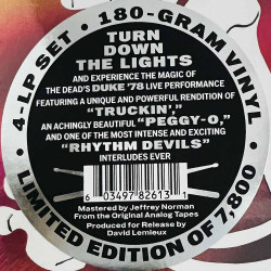 Grateful Dead LP Duke '78 4LP  vinyyli LP