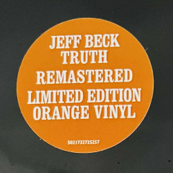 Beck Jeff 1968 5021732725257 Truth, orange vinyl LP