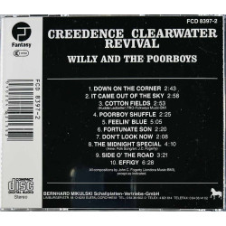 Creedence Clearwater Revival CD Willy and the poor boys  kansi EX levy EX Käytetty CD