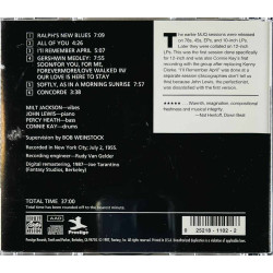 Modern Jazz Quartet CD Concorde  kansi EX levy EX Käytetty CD