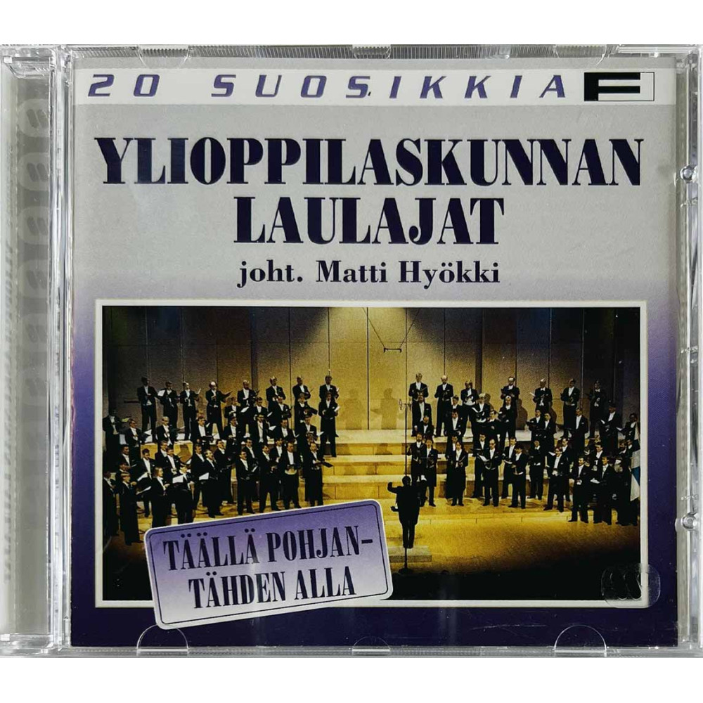 Ylioppilaskunnan Laulajat CD Täällä Pohjantähden alla  kansi EX levy EX Käytetty CD
