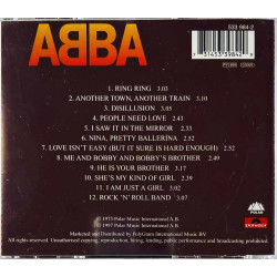 Abba CD Ring Ring  kansi EX levy EX Käytetty CD