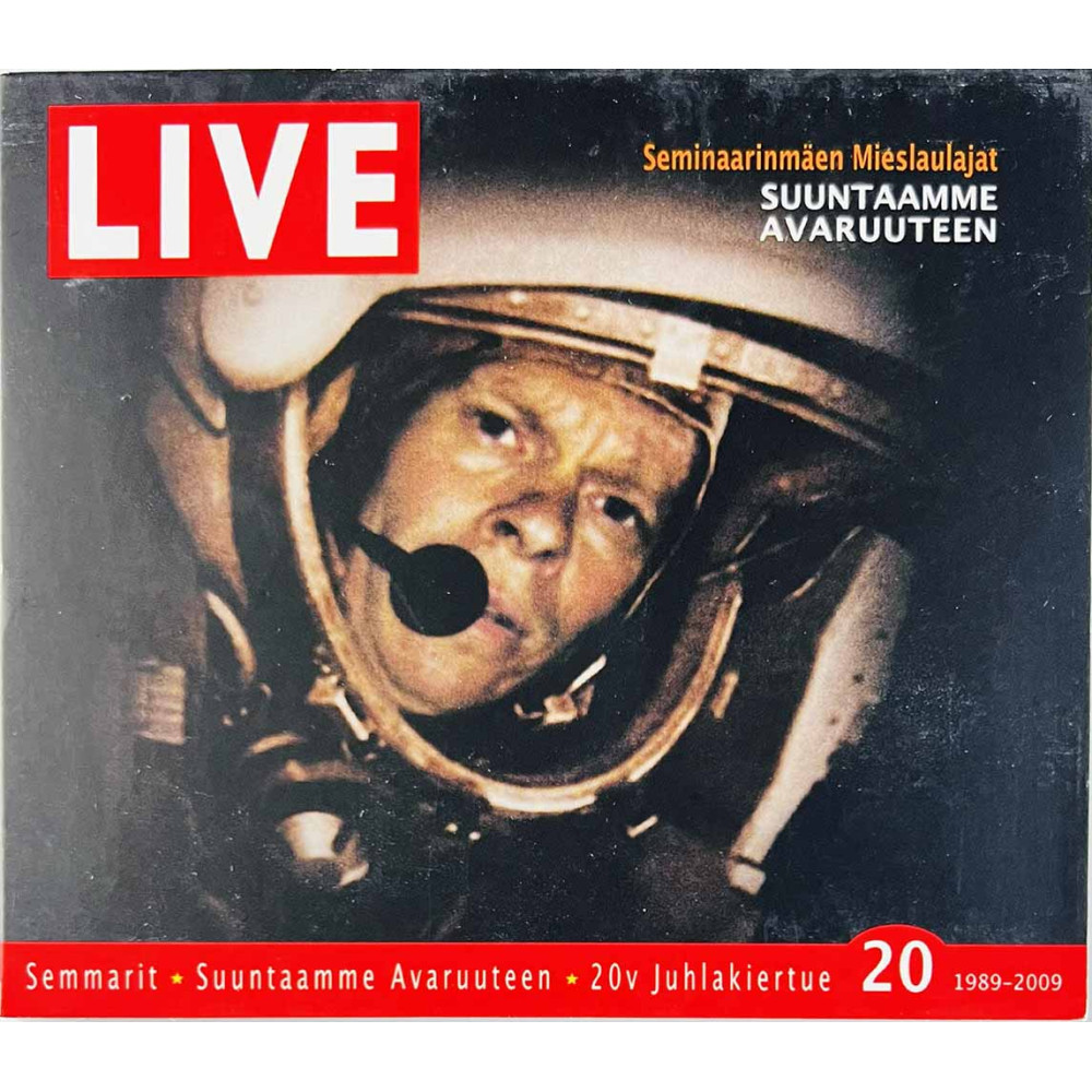 Seminaarinmäen Mieslaulajat CD Suuntaamme Avaruuteen  kansi EX levy EX Käytetty CD