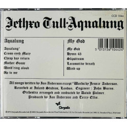 Jethro Tull 1971 CCD 1044 Aqualung CD Begagnat