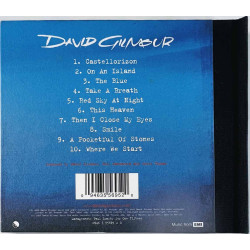 Gilmour David CD On an island, digibook  kansi VG+ levy VG+ Käytetty CD