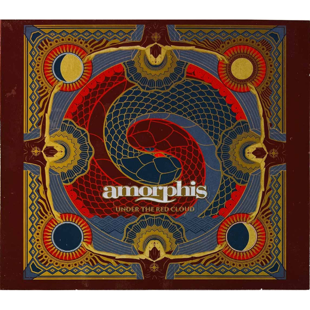 Amorphis CD Under the red cloud  kansi EX levy VG+ Käytetty CD