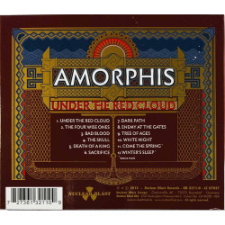 Amorphis CD Under the red cloud  kansi EX levy VG+ Käytetty CD