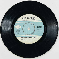 Salminen Simo Käytetty 7” ei kuvakantta Politiikkalaulu / Tenkka-Tenkka-Poo  kansi Ei kuvakantta levy VG käytetty vinyylisingle