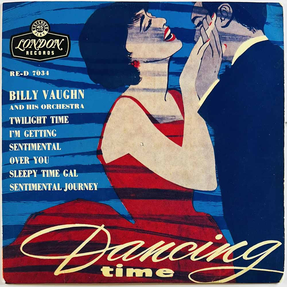 Billy Vaughn 1958 RE-D 7034 Dancing Time Vol.1 EP begagnad singelskiva