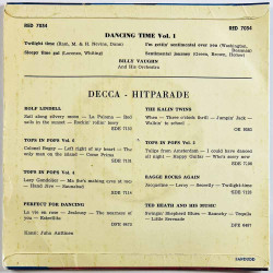 Billy Vaughn 1958 RE-D 7034 Dancing Time Vol.1 EP begagnad singelskiva