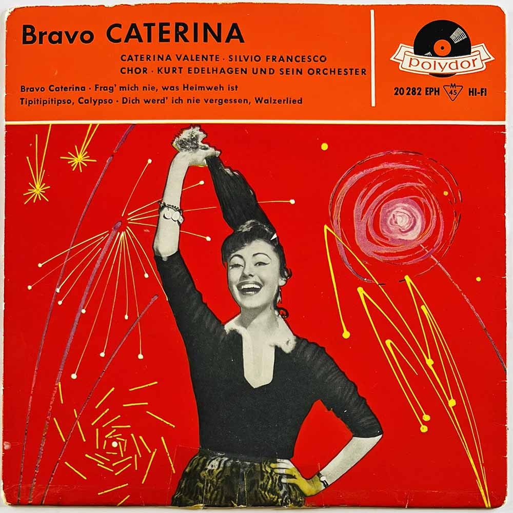 Valente Caterina 1958 20 282 EPH Bravo Caterina EP begagnad singelskiva