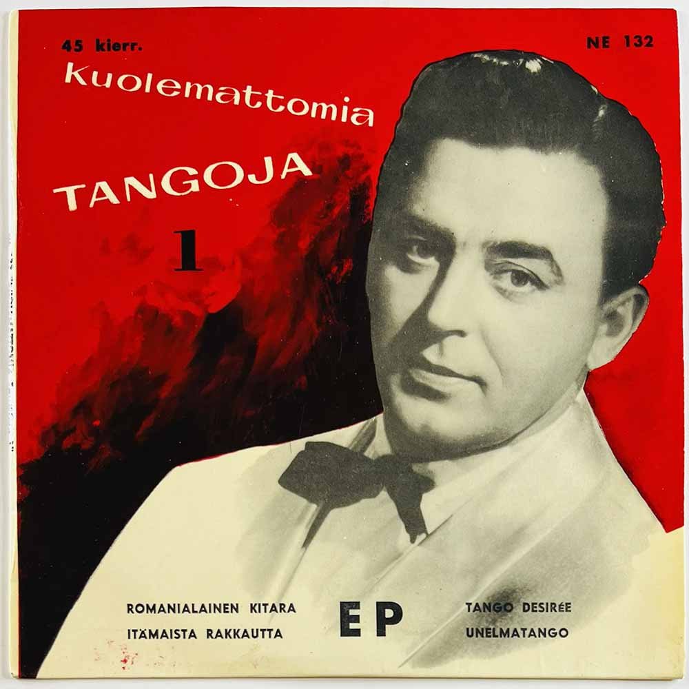 Virta Olavi käytetty 7” kuvakannella Kuolemattomia Tangoja 1  kansi EX- levy VG+ käytetty vinyylisingle PS