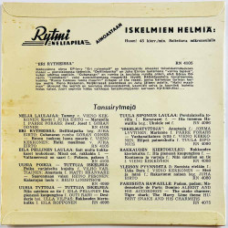 Juha Eirto, Göran Ödner / Vieno Kekkonen käytetty 7” kuvakannella Eri Rytmeissä EP  kansi VG+ levy VG+ käytetty vinyylisingle PS