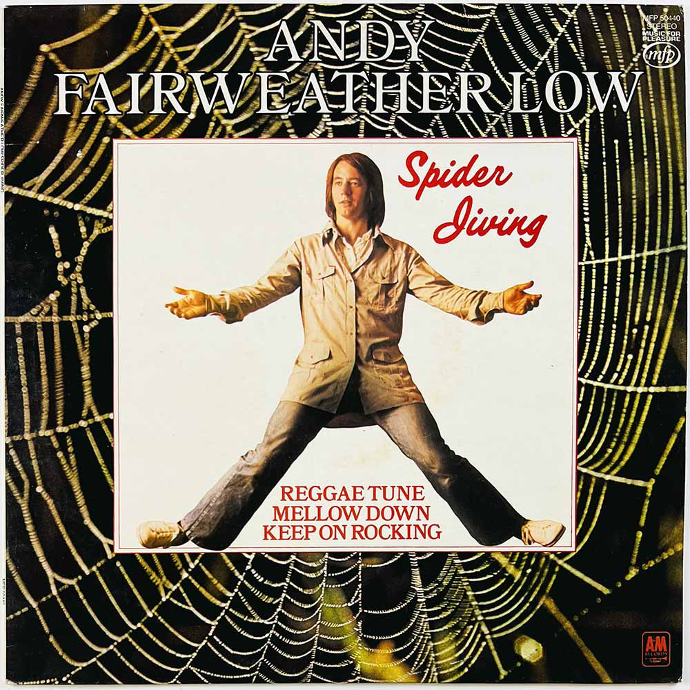 Andy Fairweather Low Käytetty LP Spider Jiving  kansi EX levy EX Käytetty LP