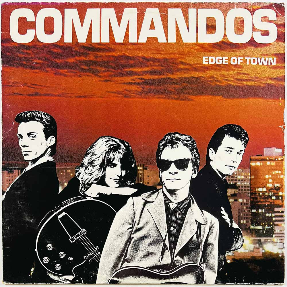 Commandos Käytetty LP Edge of town  kansi VG levy EX Käytetty LP