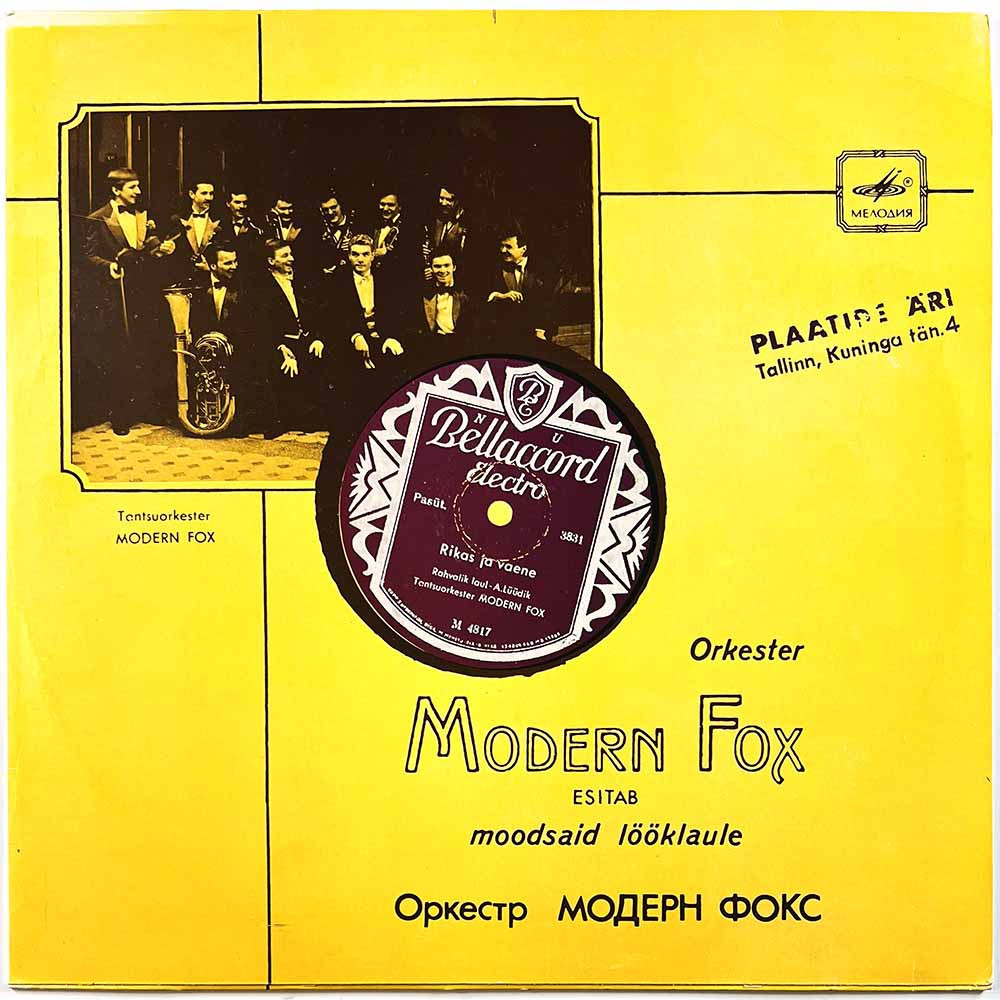 Modern Fox Käytetty LP Orkester Modern Fox Esitab Moodsaid Lööklaule  kansi EX- levy EX Käytetty LP