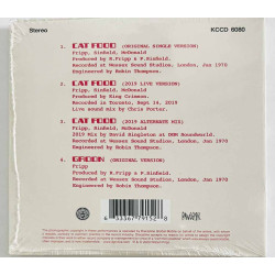 King Crimson CD Cat Food / Groon CD