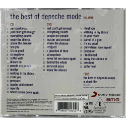 Depeche Mode CD The Best Of (Volume 1) CD + DVD  kansi EX levy EX- Käytetty CD
