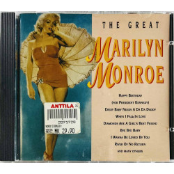 Monroe Marilyn CD The Great Marilyn Monroe  kansi EX levy EX Käytetty CD