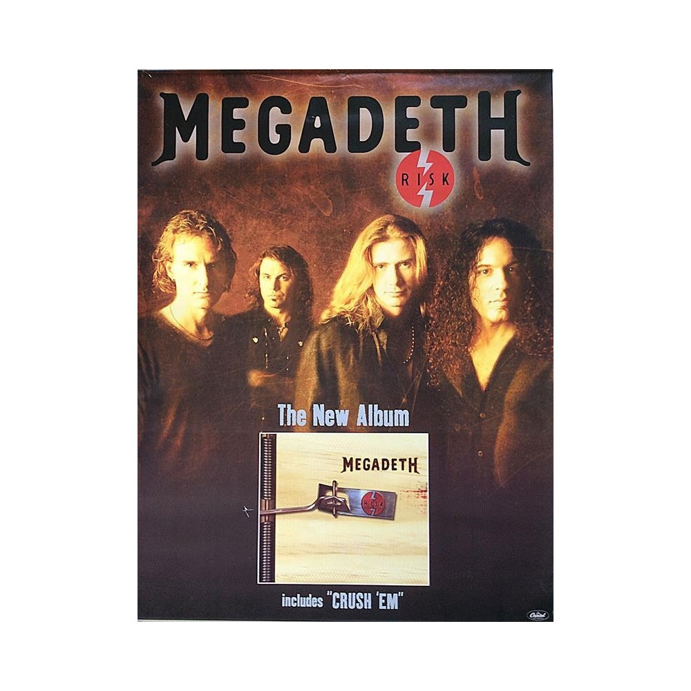 Megadeth: Risk: Promojuliste 59cm x 79cm - JULISTE