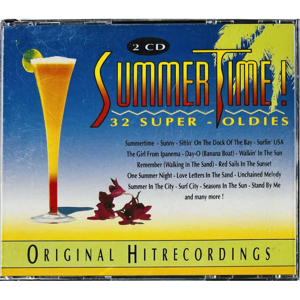 Wilson Pickett, Beach Boys, Sam Cooke CD Summer Time! 32 Super-Oldies 2CD  kansi EX levy EX- Käytetty CD