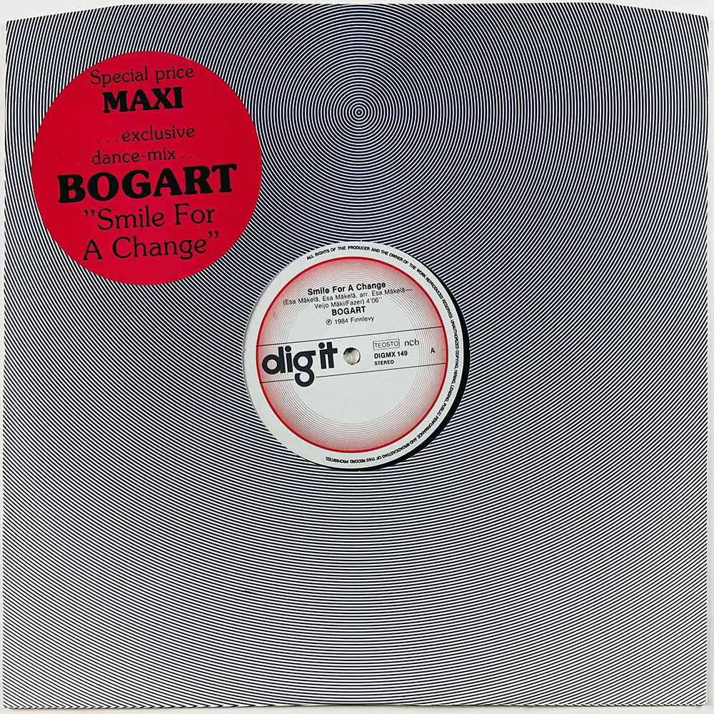 Bogart Käytetty LP Smile for a change 12-inch maxi  kansi EX levy EX Käytetty LP