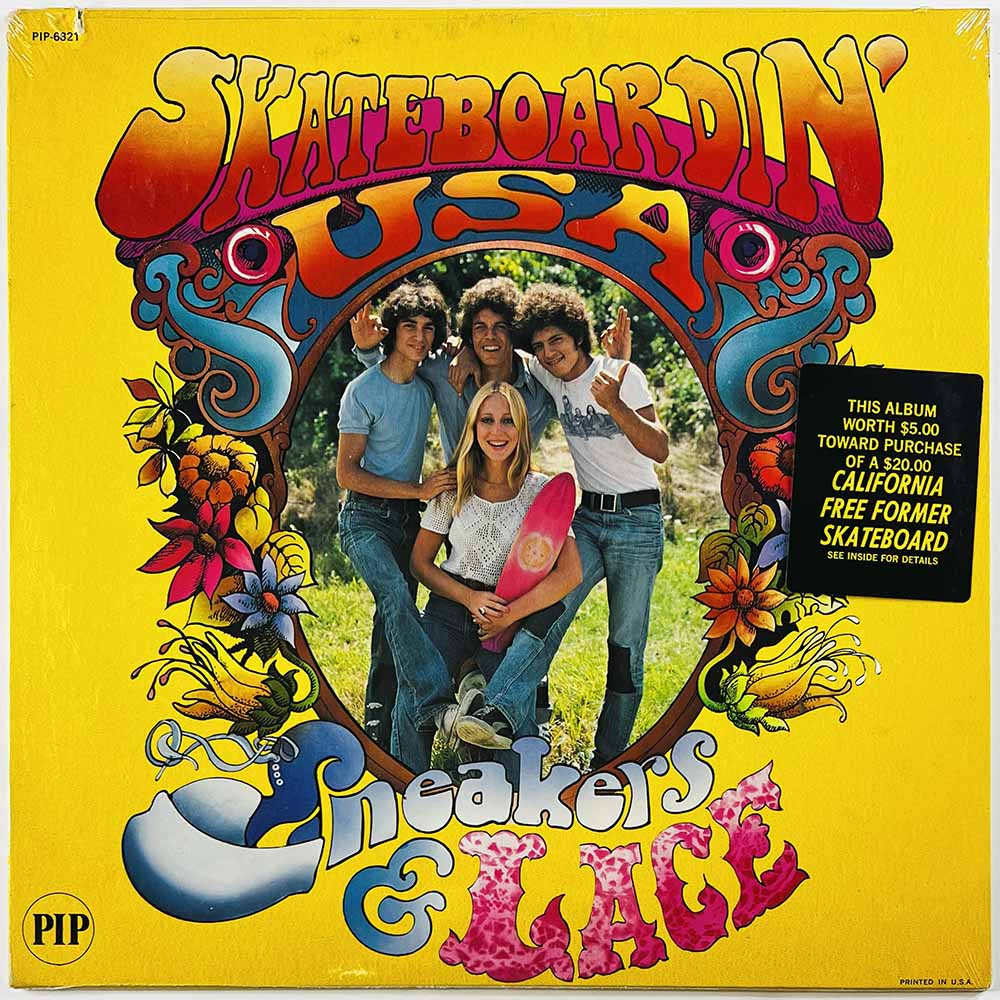 Sneakers & Lace Käytetty LP Skateboardin' U.S.A.  kansi EX levy EX Käytetty LP