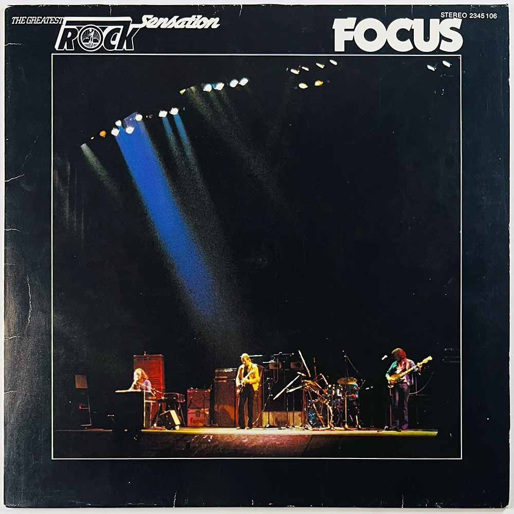 Focus Käytetty LP The Greatest Rock Sensation  kansi VG+ levy EX Käytetty LP