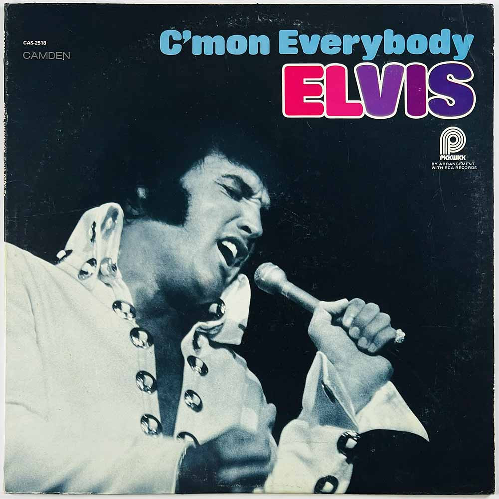 Elvis Käytetty LP C’mon Everybody  kansi EX levy EX Käytetty LP