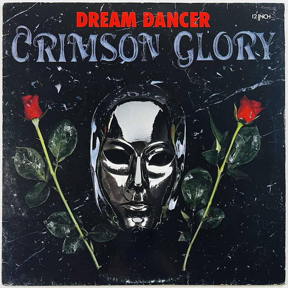 Crimson Glory Käytetty LP Dream dancer 12-inch maxi  kansi VG levy EX Käytetty LP