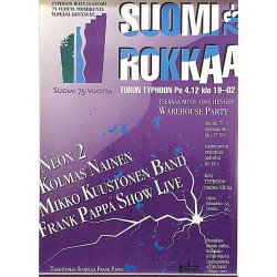 Suomi Rokkaa -92: Tapahtumajuliste 30cm x 40cm - Used Poster