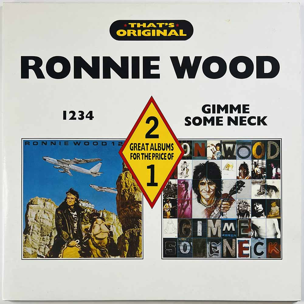 Wood Ronnie Käytetty LP 1234 / Gimme some neck 2LP  kansi EX levy EX Käytetty LP