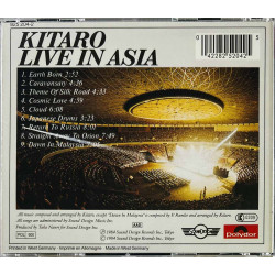 Kitaro 1984 825 204-2 Live in Asia CD Begagnat
