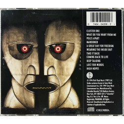 Pink Floyd CD The Division Bell  kansi EX levy VG+ Käytetty CD