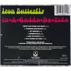 Iron Butterfly 1968 7567-90392-2 In-A-Gadda-Da-Vida CD Begagnat