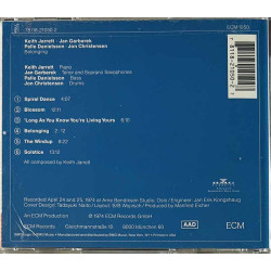 Garbarek Jan, Keith Jarrett CD Belonging  kansi EX levy EX Käytetty CD