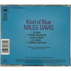 Davis Miles CD Kind of blue  kansi EX levy VG+ Käytetty CD