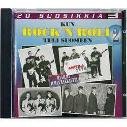 Esquires, Topmost, Timo Jämsen ym. CD 20 Suosikkkia - Kun rock 'n' roll tuli Suomeen 2  kansi EX levy EX Käytetty CD