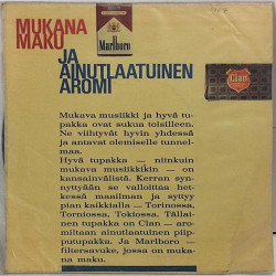 Mårtenson Lasse / Ritva Mustonen: Piippu ja minä / Marlboro music - second hand single