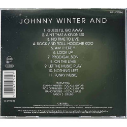 Johnny Winter And CD Johnny Winter And 1970   kansi EX levy EX Käytetty CD