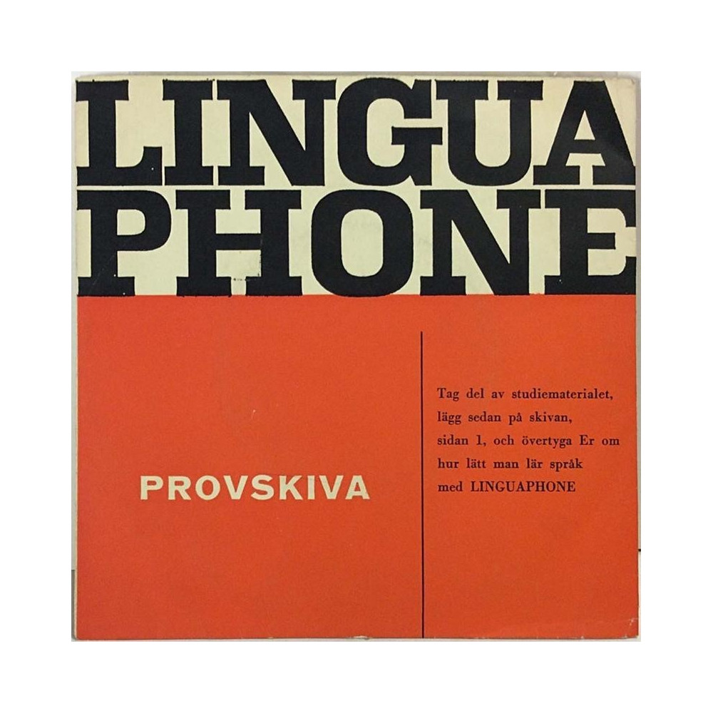 Linguaphone: Provskiva: tyska, spanska, italienska - second hand single