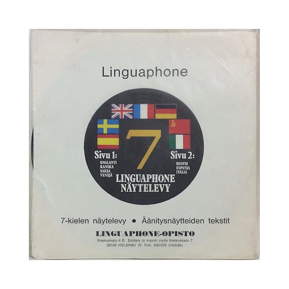 Linguaphone-opisto: 7-kielen näytelevy - second hand single