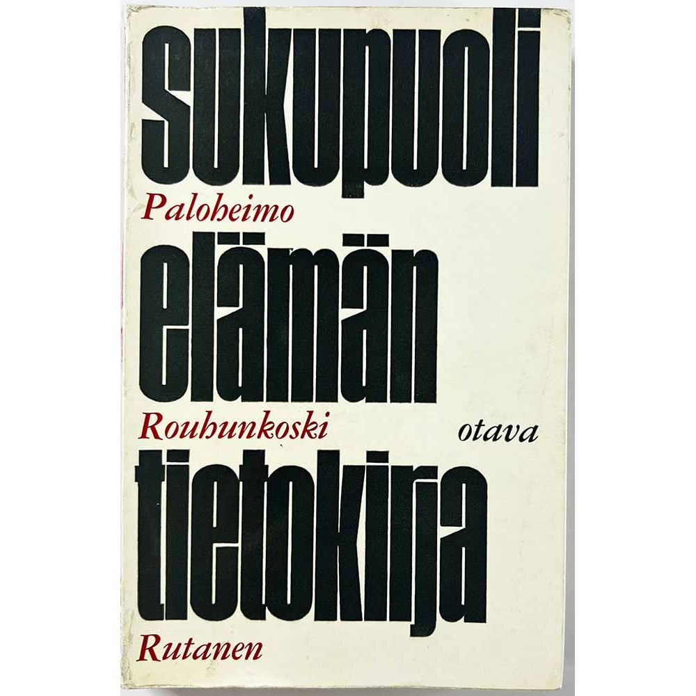 Paloheimo Martti 1965  Sukupuolielmämän tietokirja Käytetty kirja