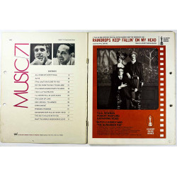 Nuottivihko 1980 O287 Music/71 piano/vocal edition Käytetty kirja