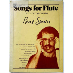 nuottivihko Paul Simon : Songs for flute, sointuliite puuttuu - Något använd bok
