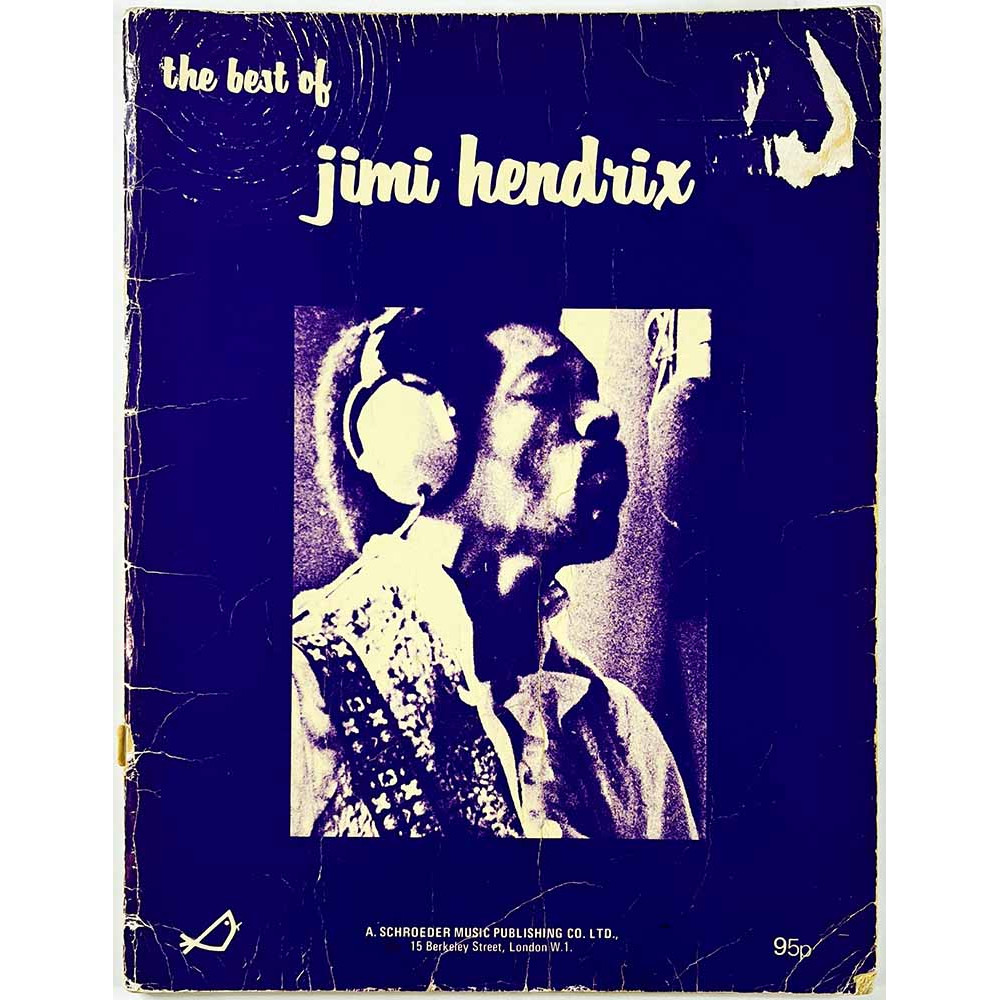 Nuottivihko Jimi Hendrix 1972  The best of Käytetty kirja