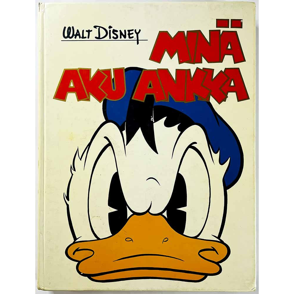 Walt Disney 1975 kolmas painos Minä, Aku Ankka kirja Käytetty kirja
